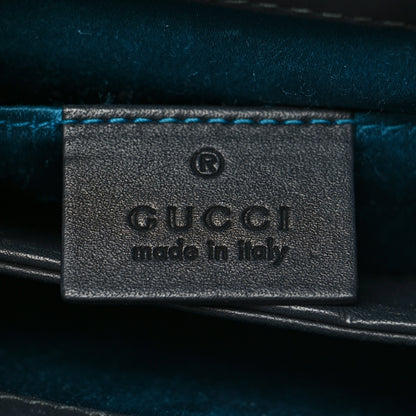 Gucci Suede Patent GG Web Small Ophidia Chain Shoulder Bag Black 7 of 12