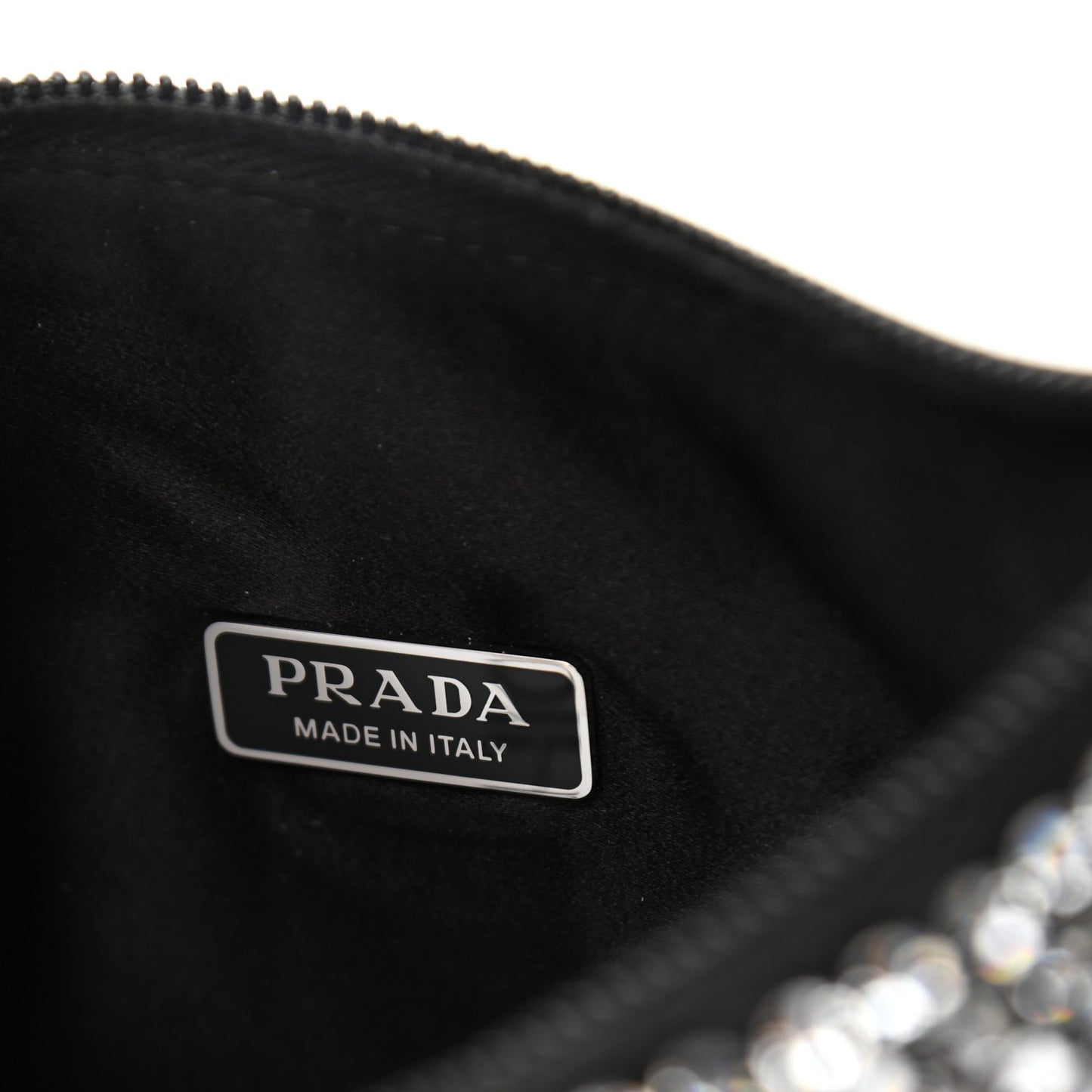 Satin Crystal Mini Re-Edition 2000 Bag Cristal