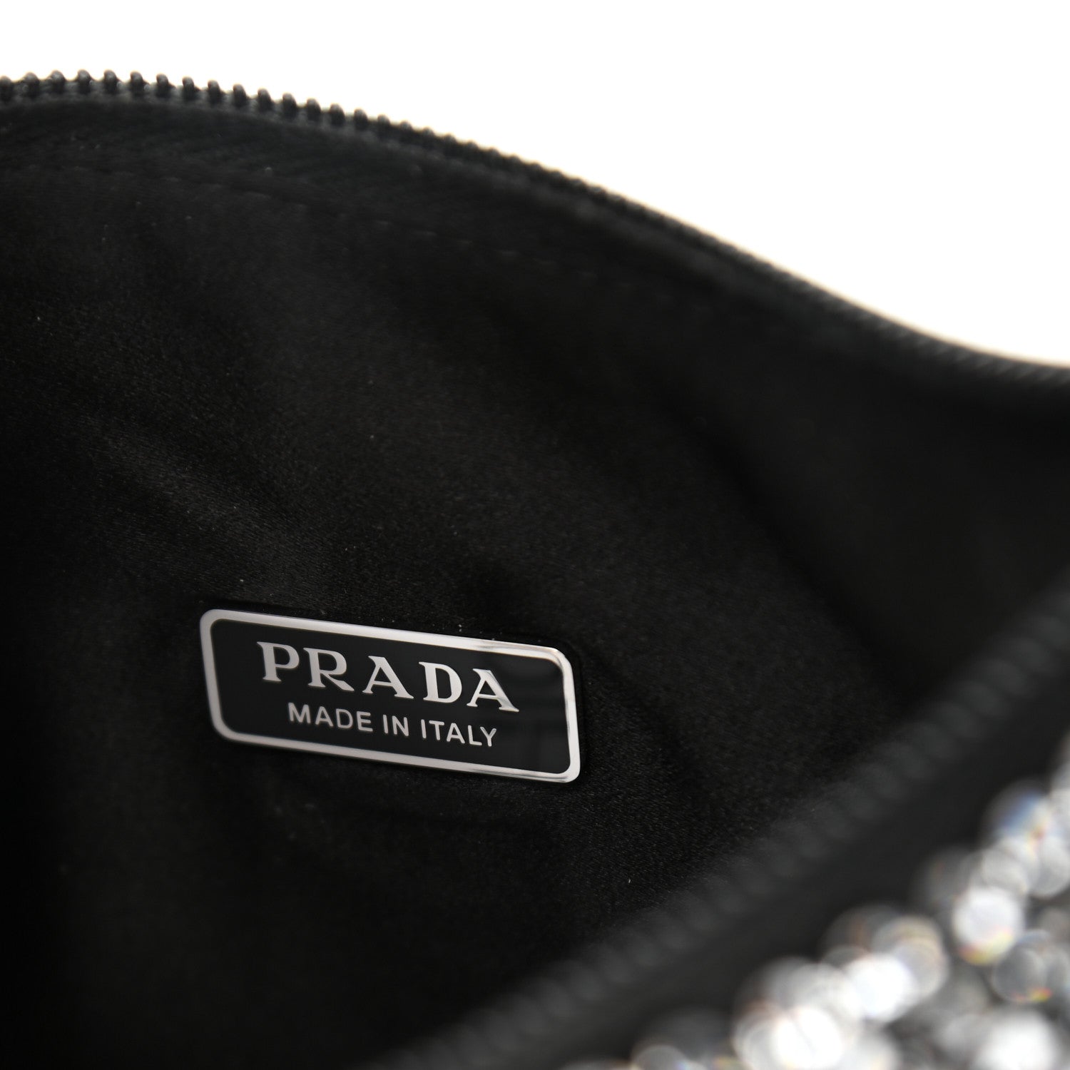 Prada Satin Crystal Mini Re-Edition 2000 Bag Cristal 7 of 9