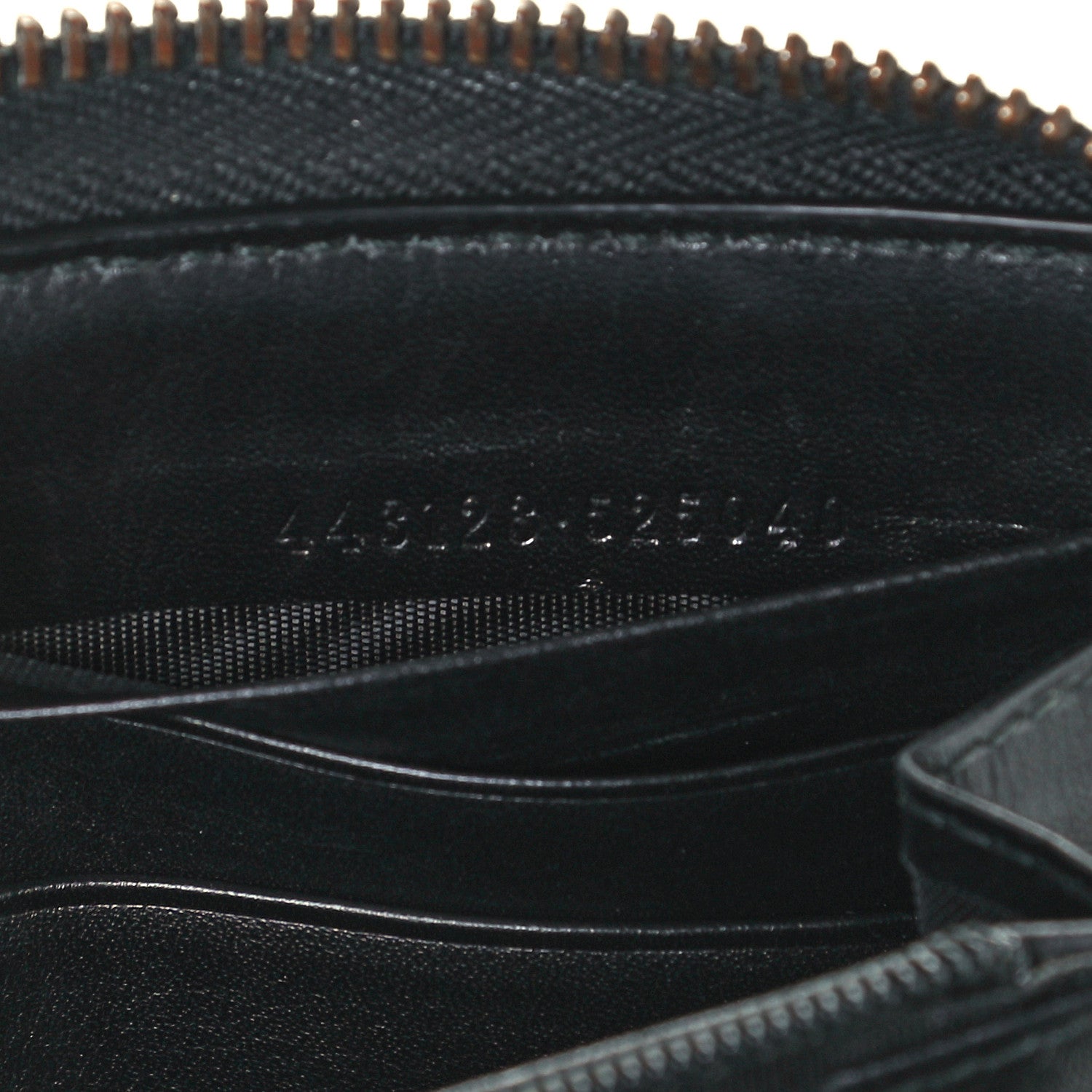 Gucci Calfskin Matelasse GG Marmont Zip Around Wallet Black 7 of 9
