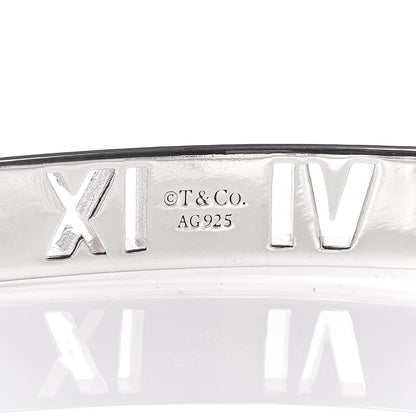 Tiffany Sterling Silver Atlas Pierced Hinged Bangle Bracelet 4 of 6