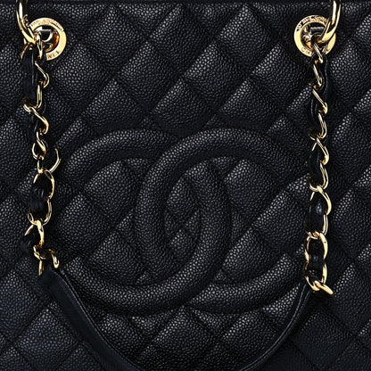 Chanel Caviar Quilted Grand Shopping Tote GST Black 7 of 13
