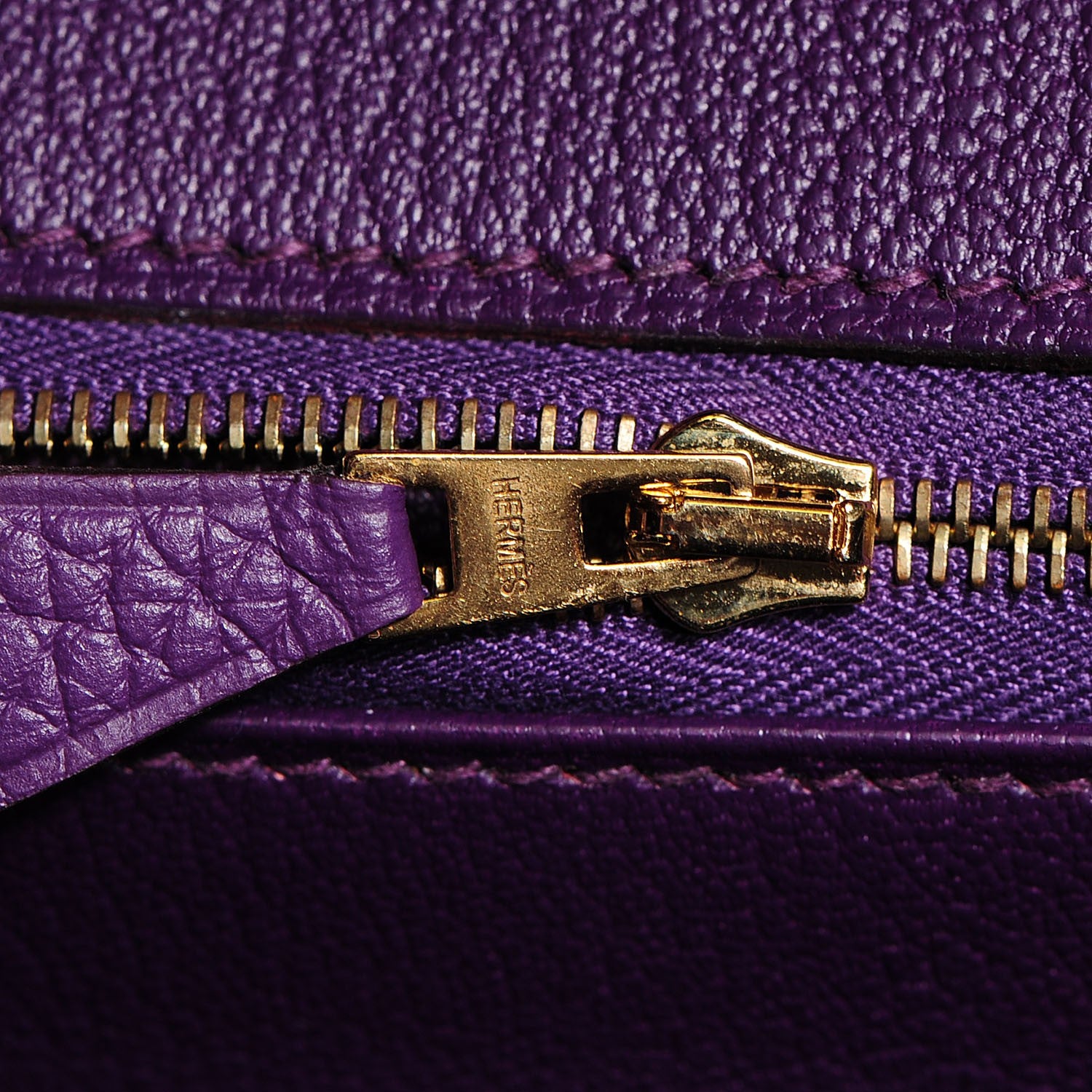 Hermes Taurillon Clemence Birkin 35 Ultraviolet 2 of 32