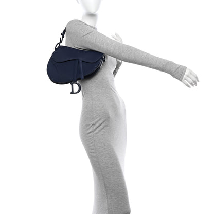 Christian Dior Ultra Matte Calfskin Saddle Bag Blue 2 of 10