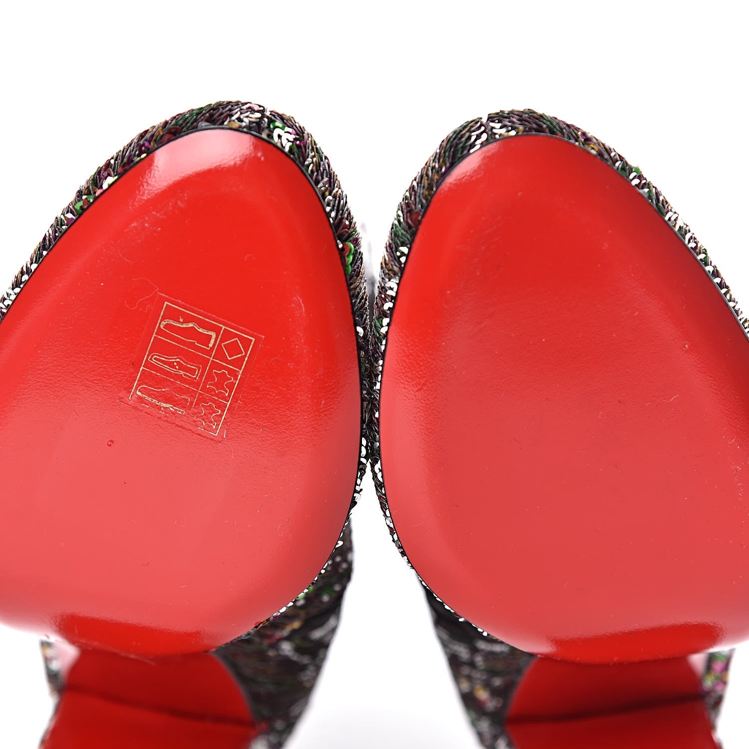 Christian Louboutin Paillettes Moulamax 100 Booties 36 Multicolor 8 of 9