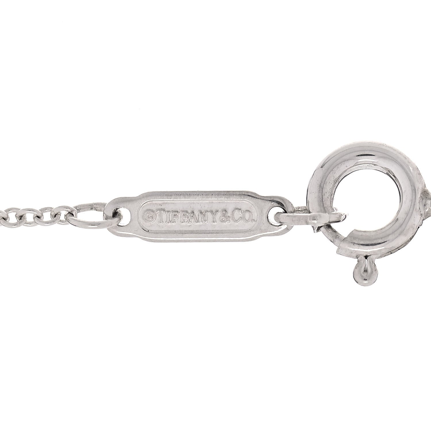 Tiffany Sterling Silver 1837 Interlocking Circles Pendant Necklace 4 of 8