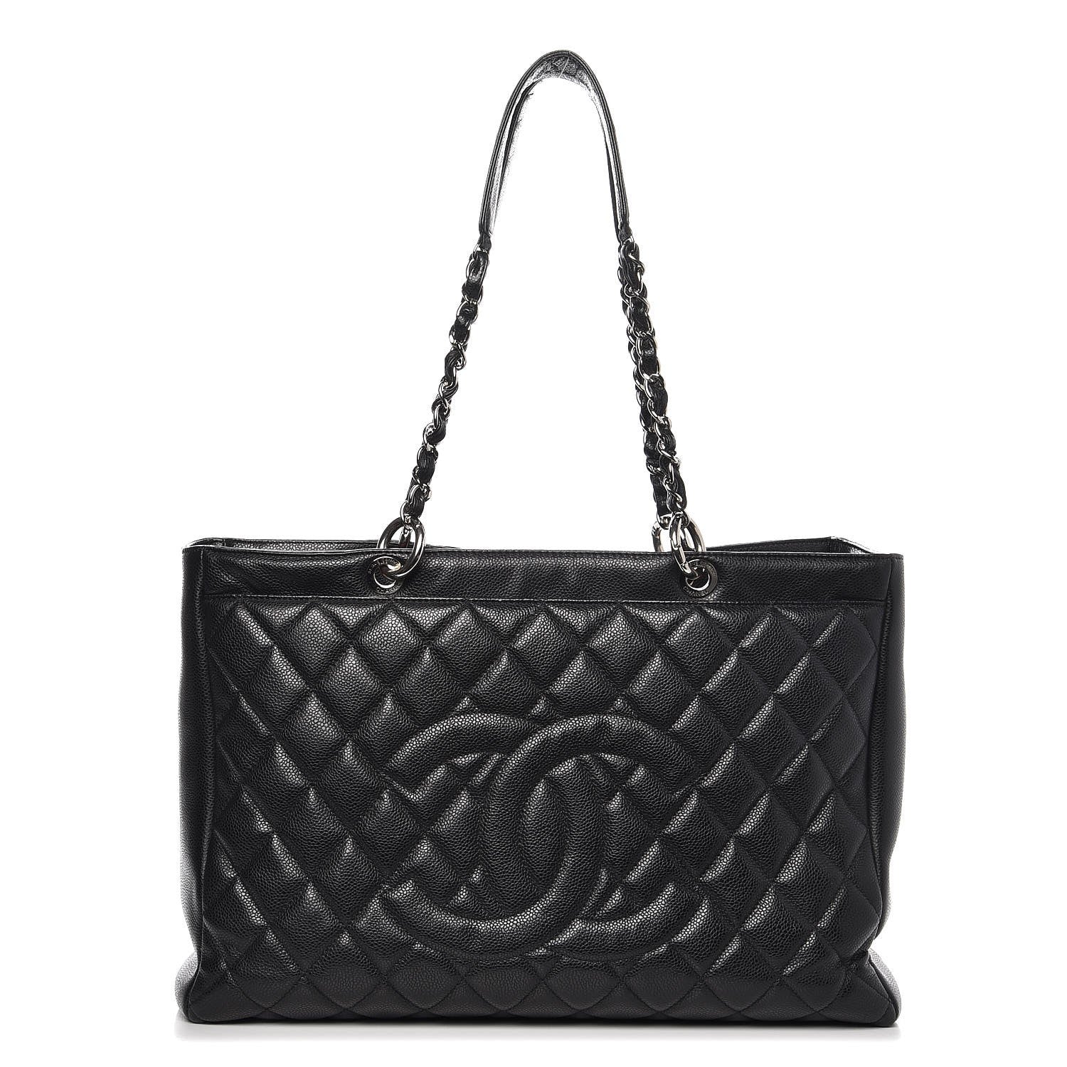 Chanel Caviar Quilted Grand Shopping Tote GST Black 1 of 14