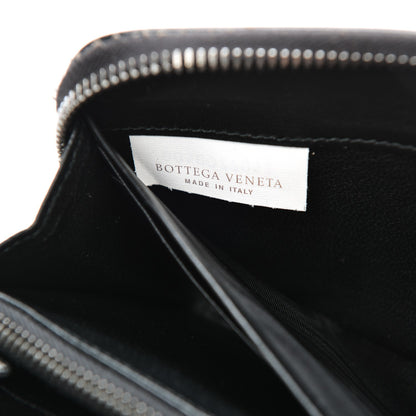 Bottega Veneta Nappa Ricamo Placcato Zip Around Wallet Nero Black 7 of 8