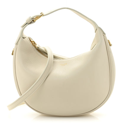 Celine Supple Grained Calfskin Teen Lulu Shoulder Bag Rice 1 of 14