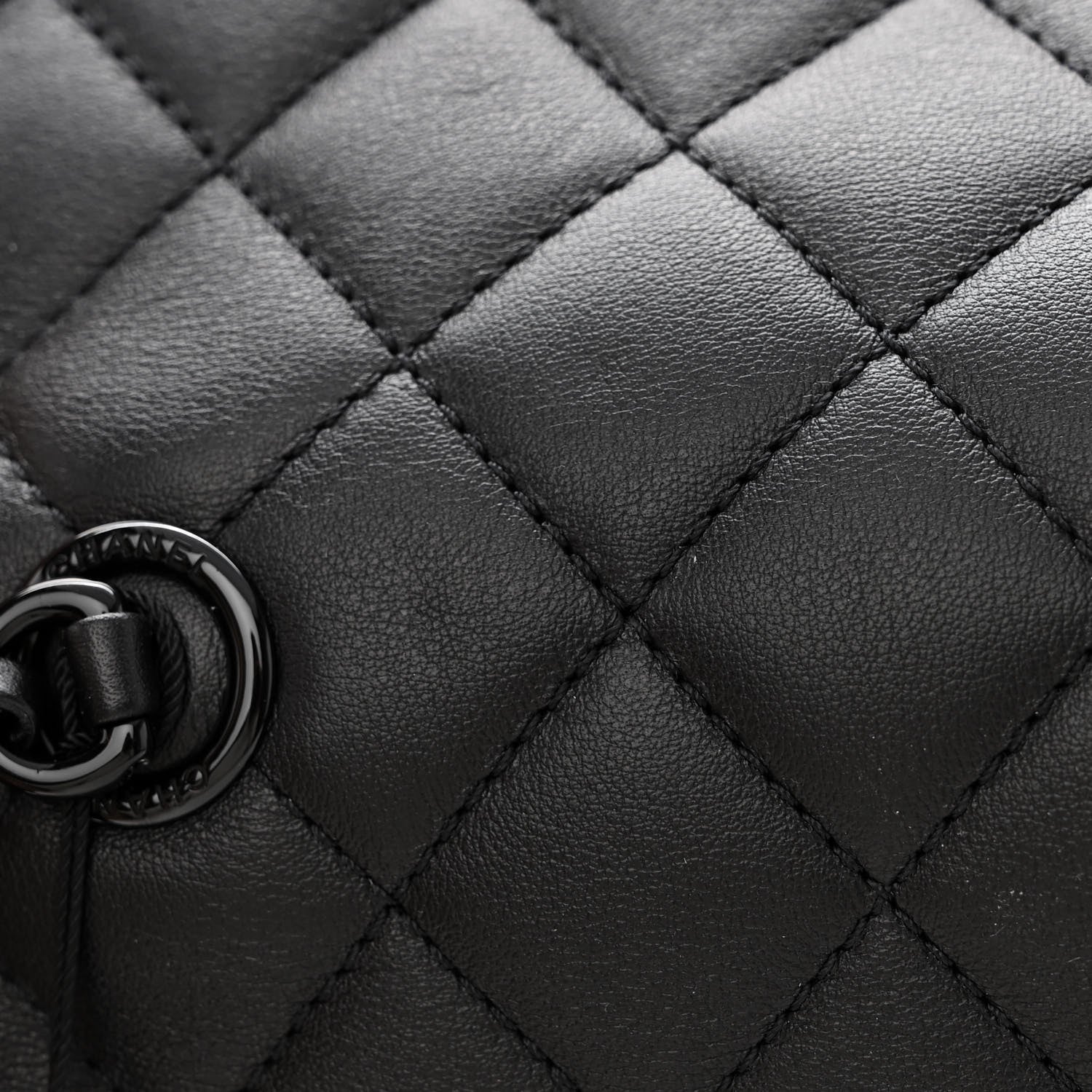 Chanel Lambskin Quilted Small CC Filigree Flap Black 11 of 11