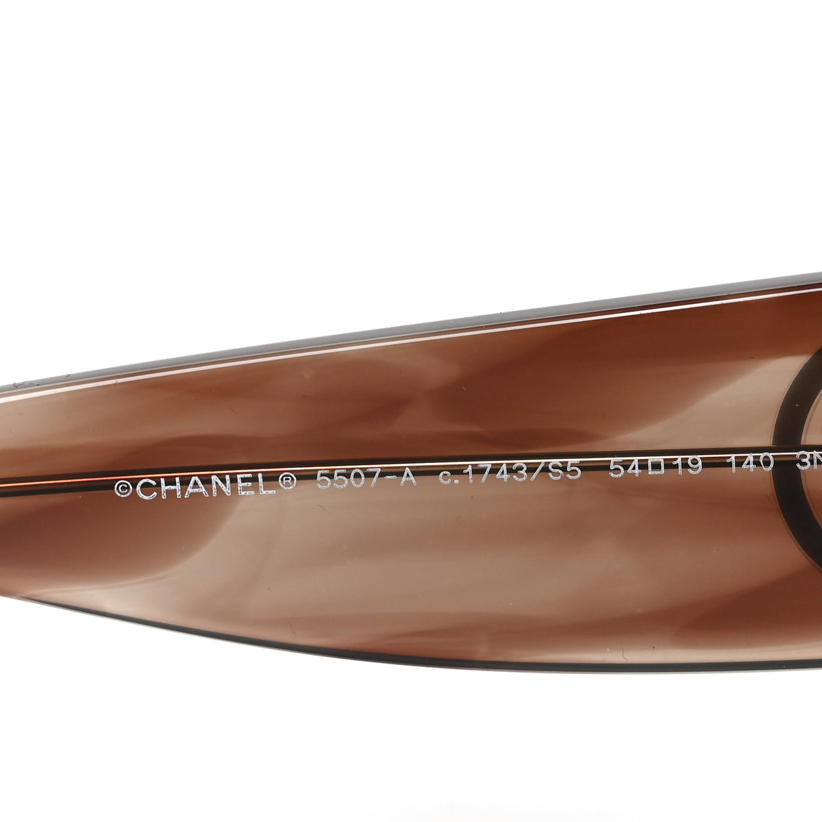 Acetate Rectangle Sunglasses 5507-A Brown Orange