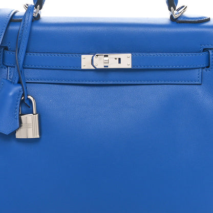 Hermes Swift Kelly Retourne 25 Bleu France 8 of 11