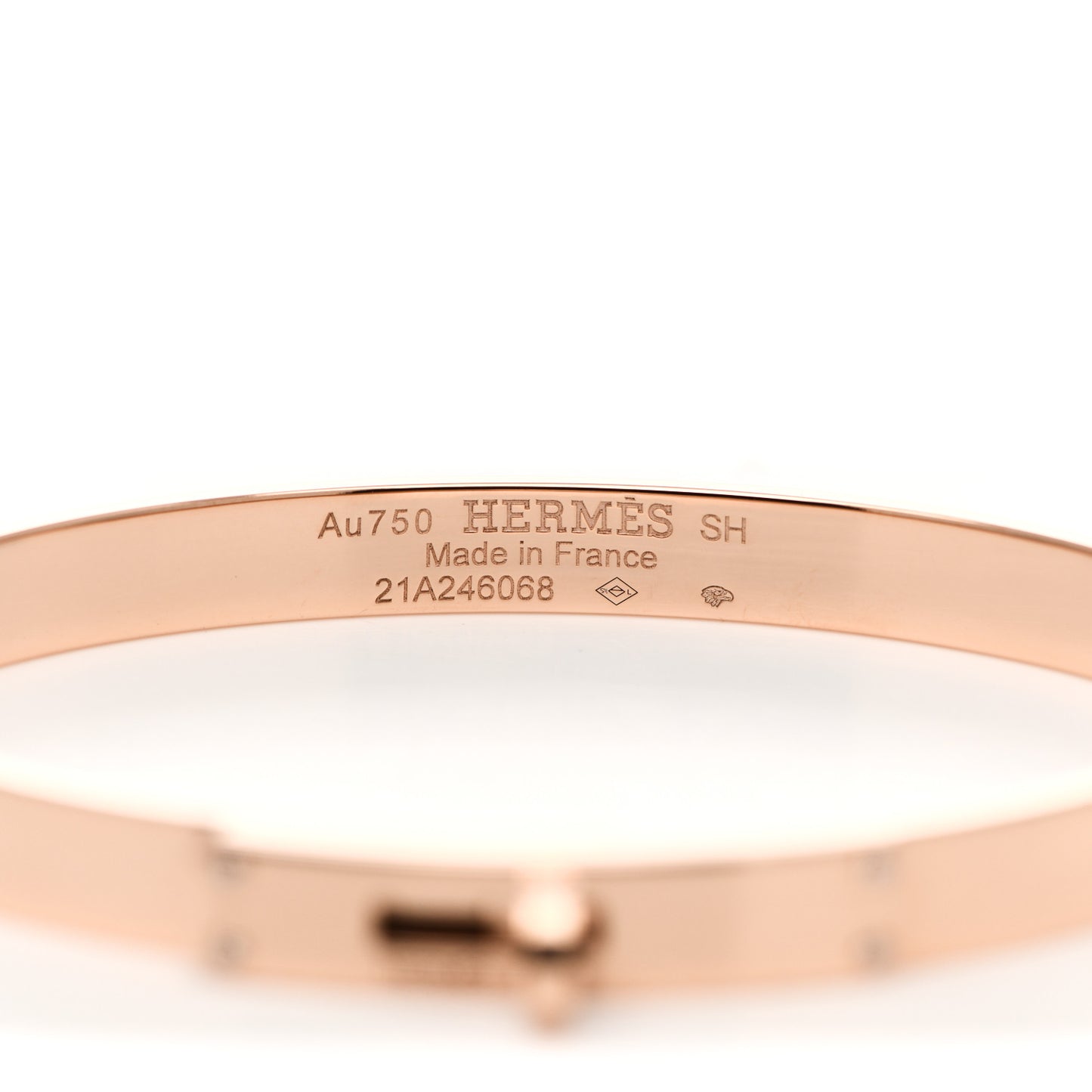 18K Rose Gold Diamond PM Kelly Bracelet SH