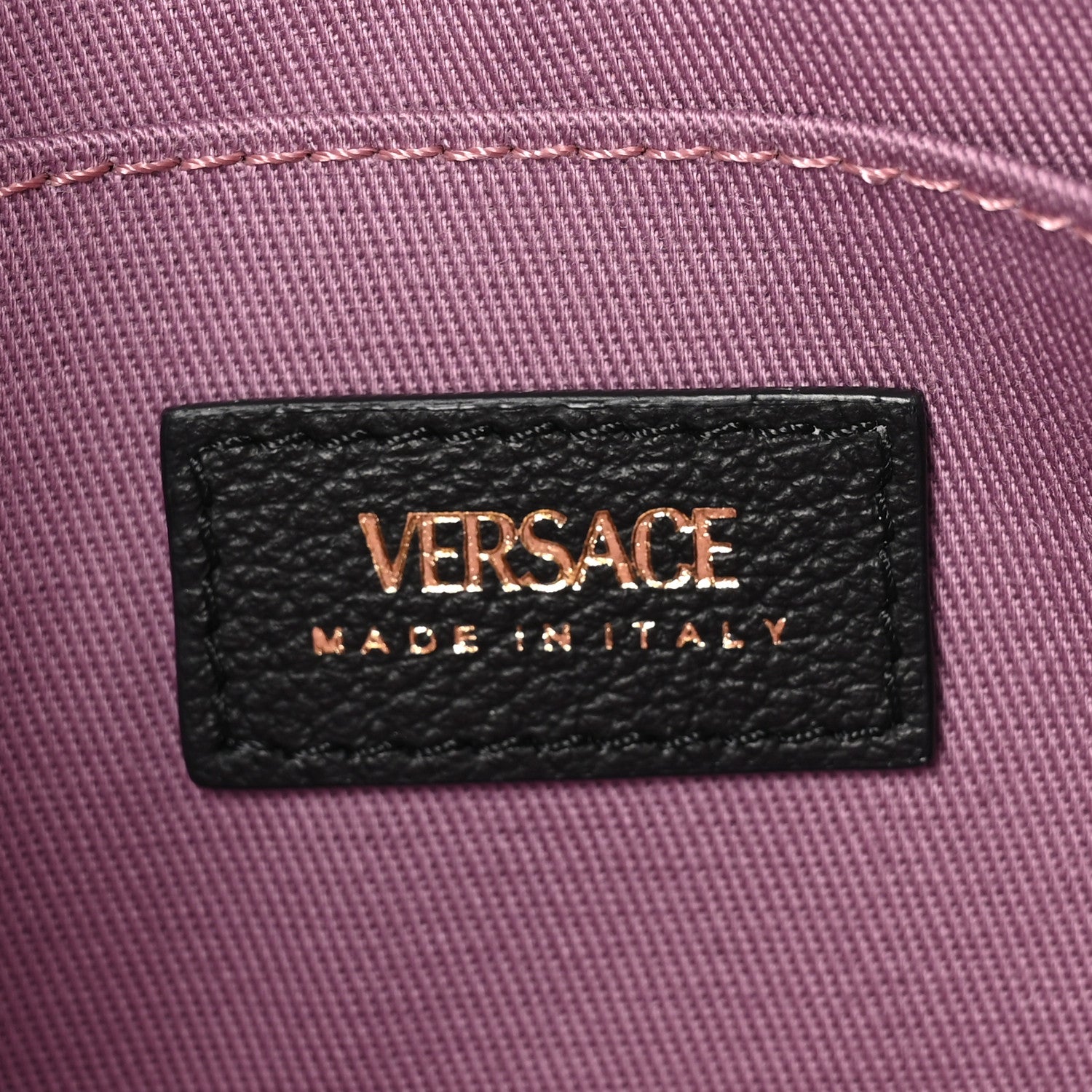 Versace Grained Calfskin Medusa Shoulder Bag Black 6 of 9