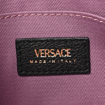 Versace Grained Calfskin Medusa Shoulder Bag Black 6 of 9