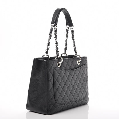 Chanel Caviar Quilted Grand Shopping Tote GST Black 2 of 7