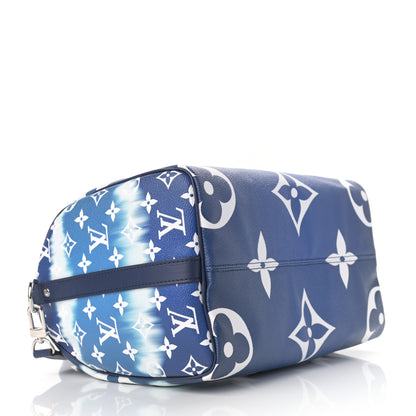 Louis Vuitton Monogram Escale Speedy Bandouliere 30 Blue 4 of 11