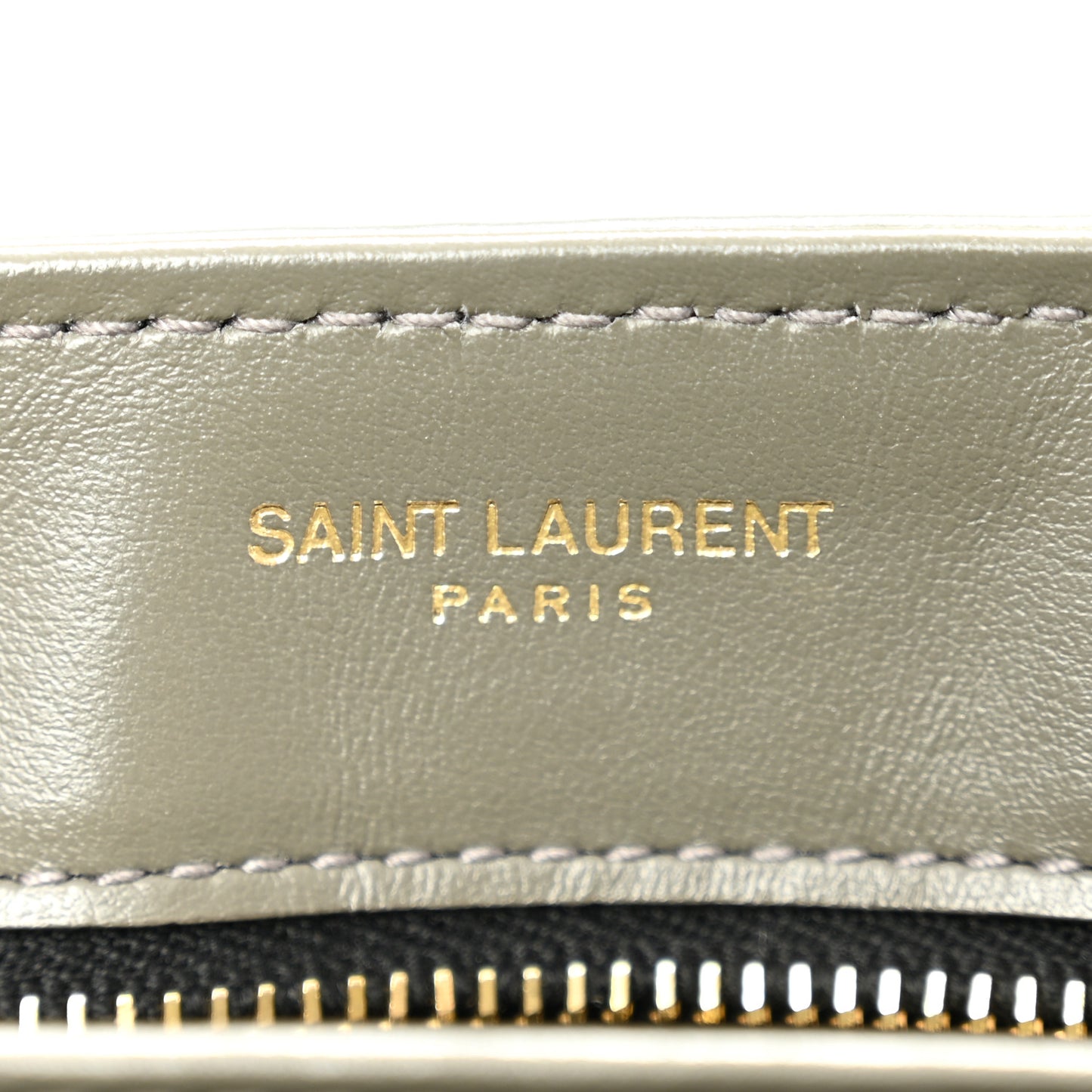 Calfskin Y Quilted Monogram Toy Loulou Crossbody Bag Grey Kaki