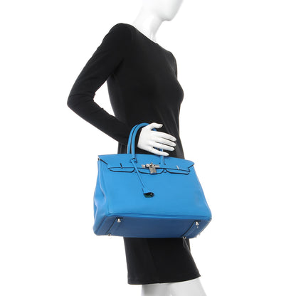 Hermes Togo Verso Birkin 35 Bleu Zanzibar Malachite 2 of 37