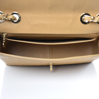 Chanel Caviar Quilted Jumbo Single Flap Beige 7 of 14