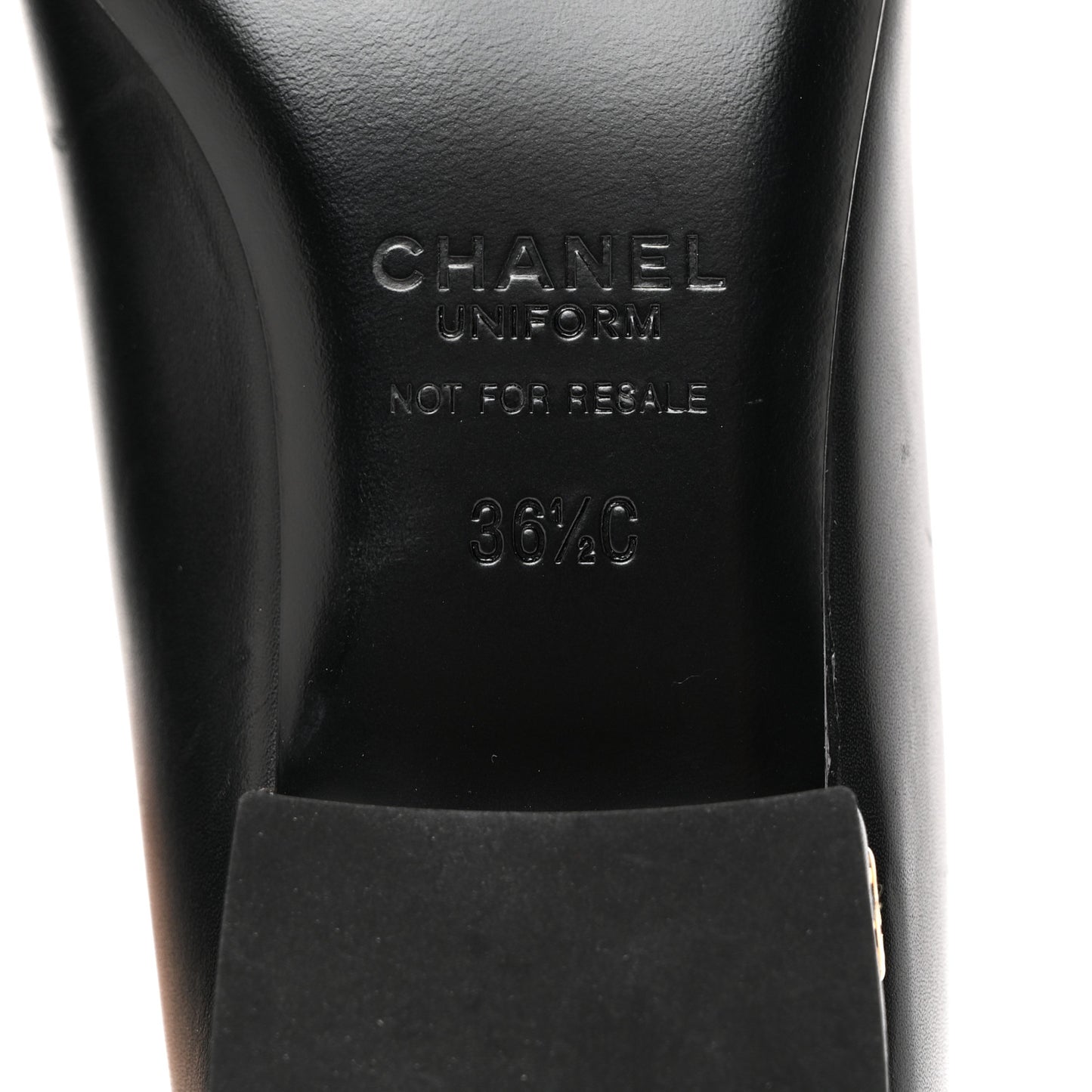 Lambskin Cap Toe Ballerina Flats 36.5 Black