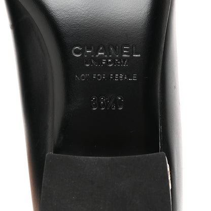Chanel Lambskin Cap Toe Ballerina Flats 36.5 Black 9 of 9
