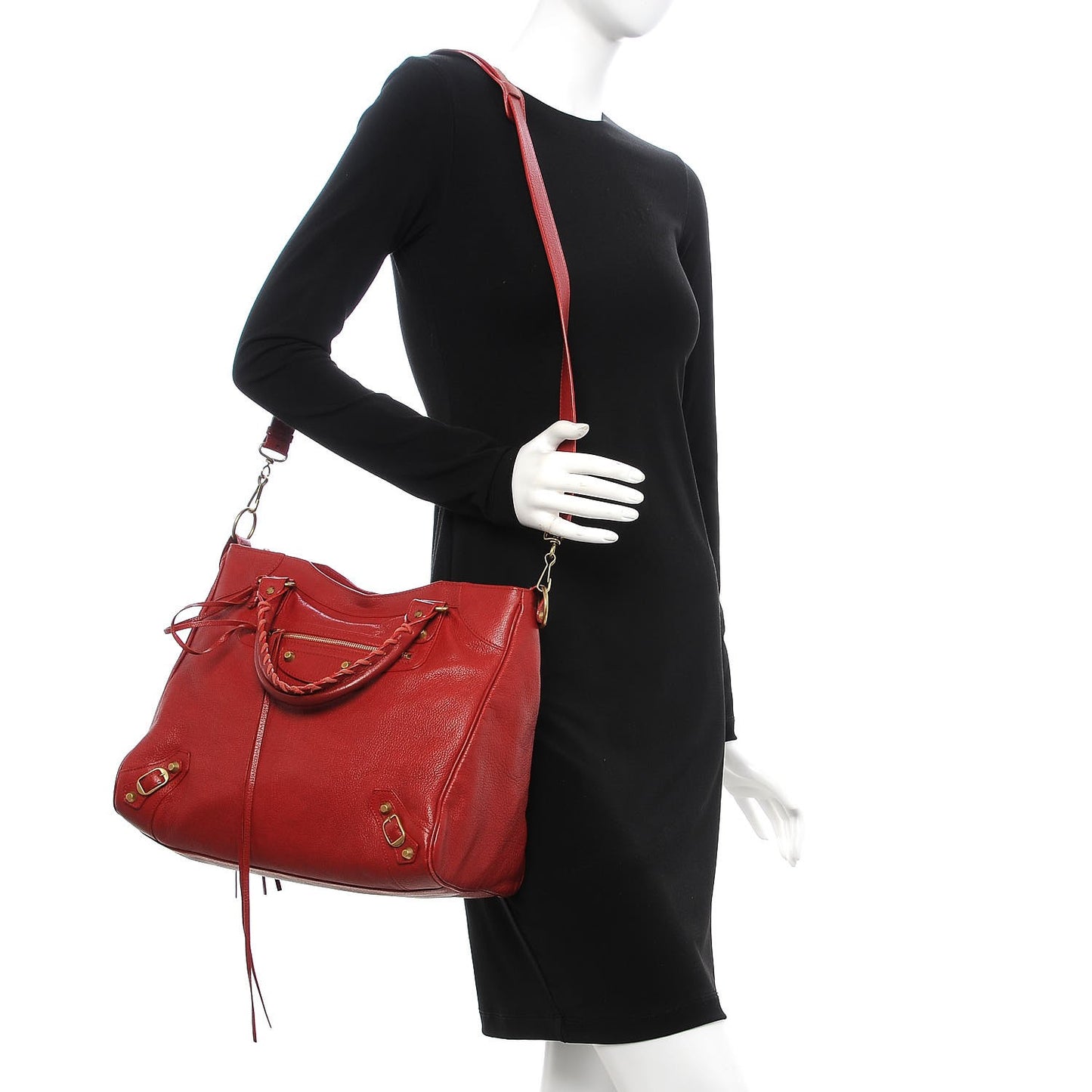 Sugar Goatskin Classic Gold Hardware Velo Rouge Rouge Coquelicot