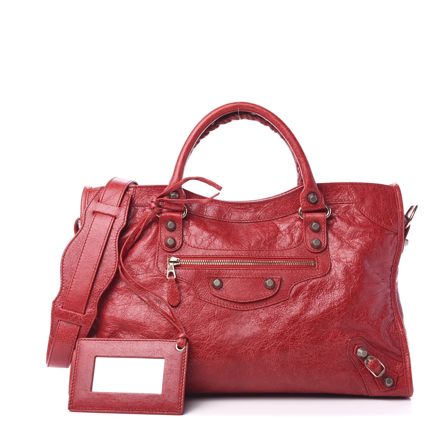 Balenciaga Agneau Giant 12 Rose Gold Hardware City Rouge Coquelicot 1 of 9