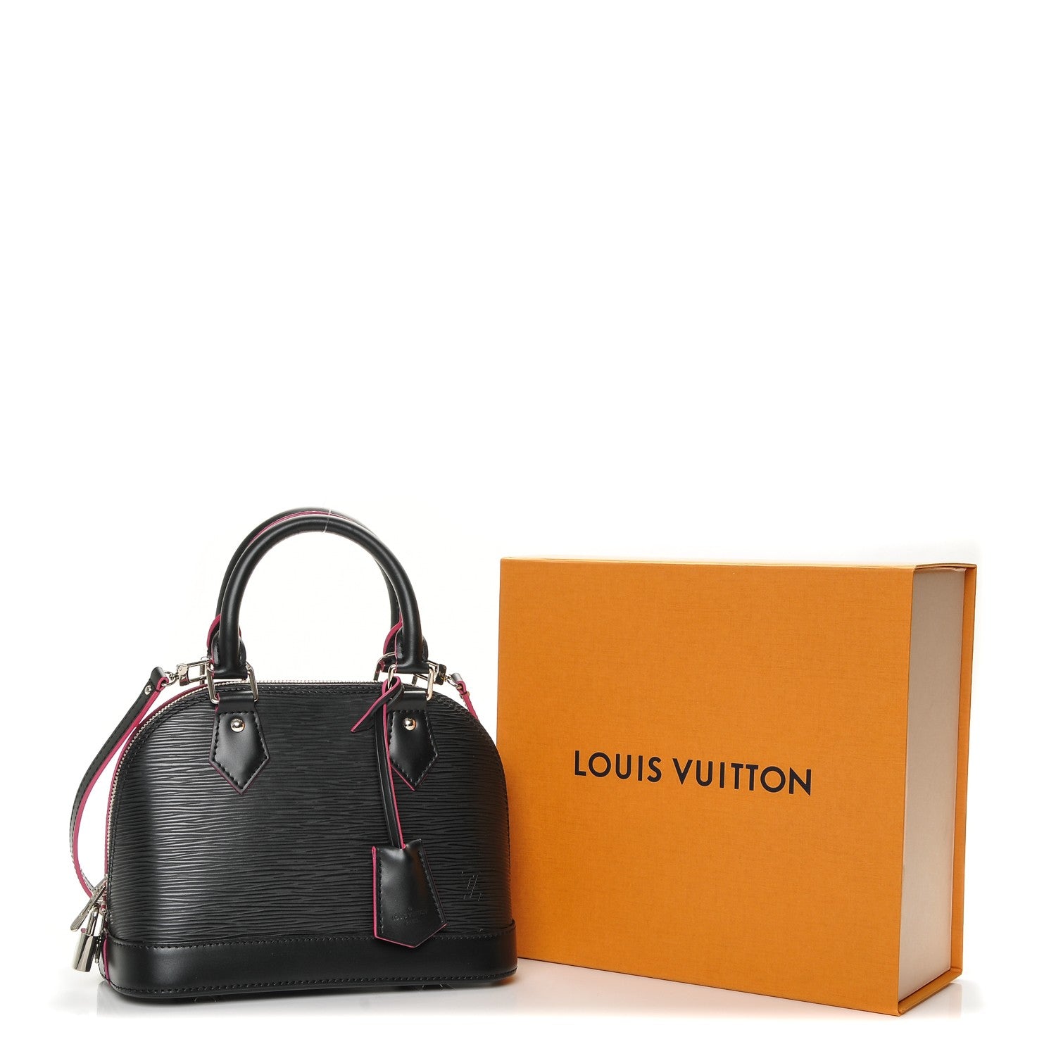 Louis Vuitton Epi Alma BB Black Hot Pink 7 of 7