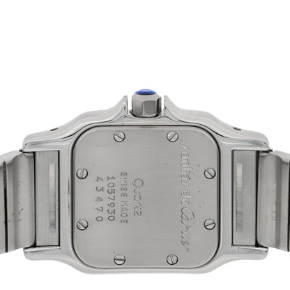 Cartier Stainless Steel 18K Yellow Gold 24mm Santos De Cartier Galbee Quartz Watch 4 of 4