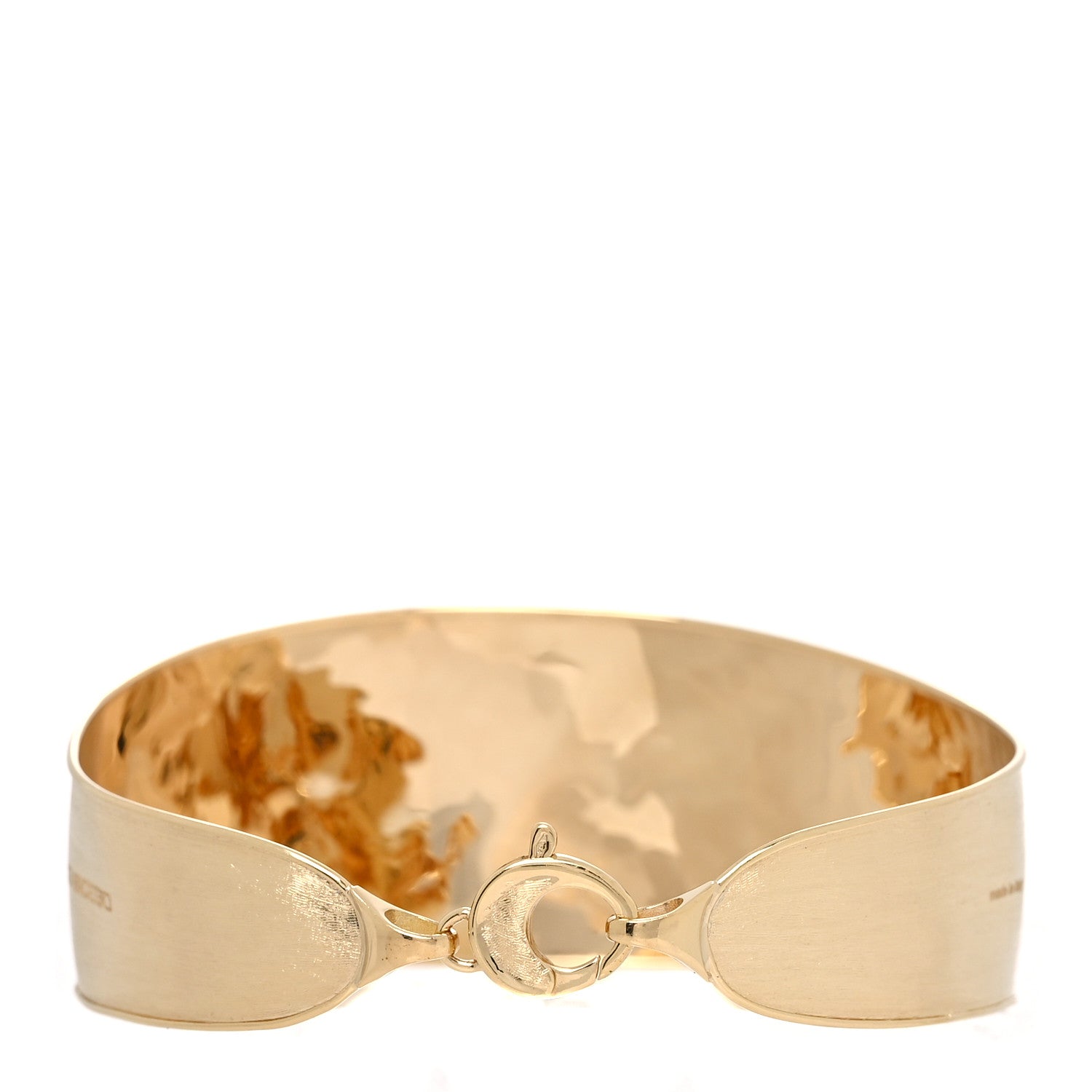 Marco Bicego 18K Yellow Gold Medium Lunaria Cuff Bracelet 2 of 4