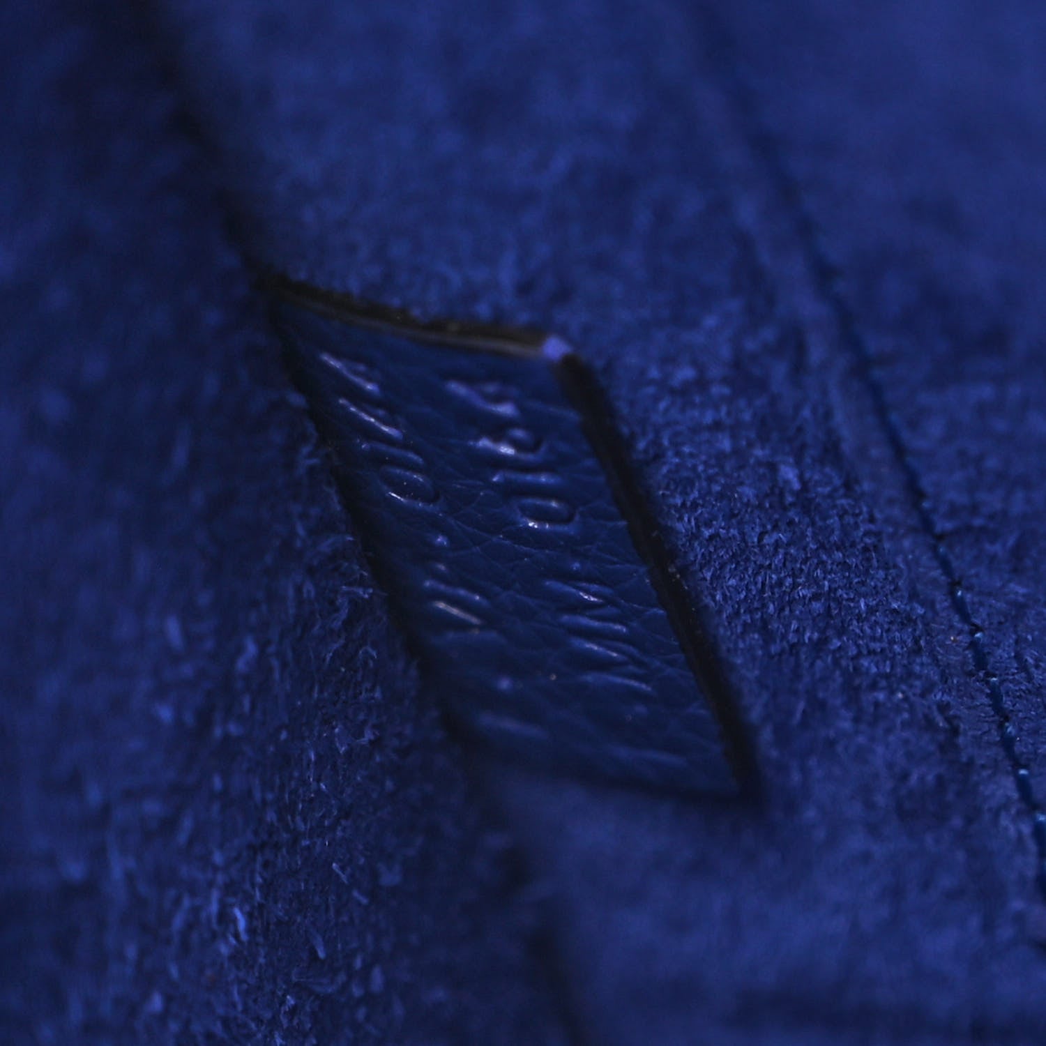 Celine Drummed Calfskin Nano Luggage Indigo 7 of 12