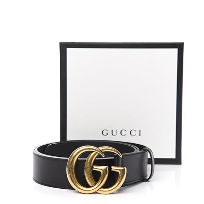 Gucci Calfskin Double G 40mm Belt 105 42 Black 5 of 5