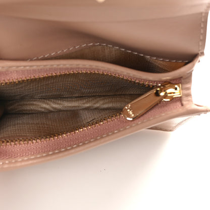 Christian Dior Patent Cannage Mini Lady Dior Wallet Beige 5 of 7