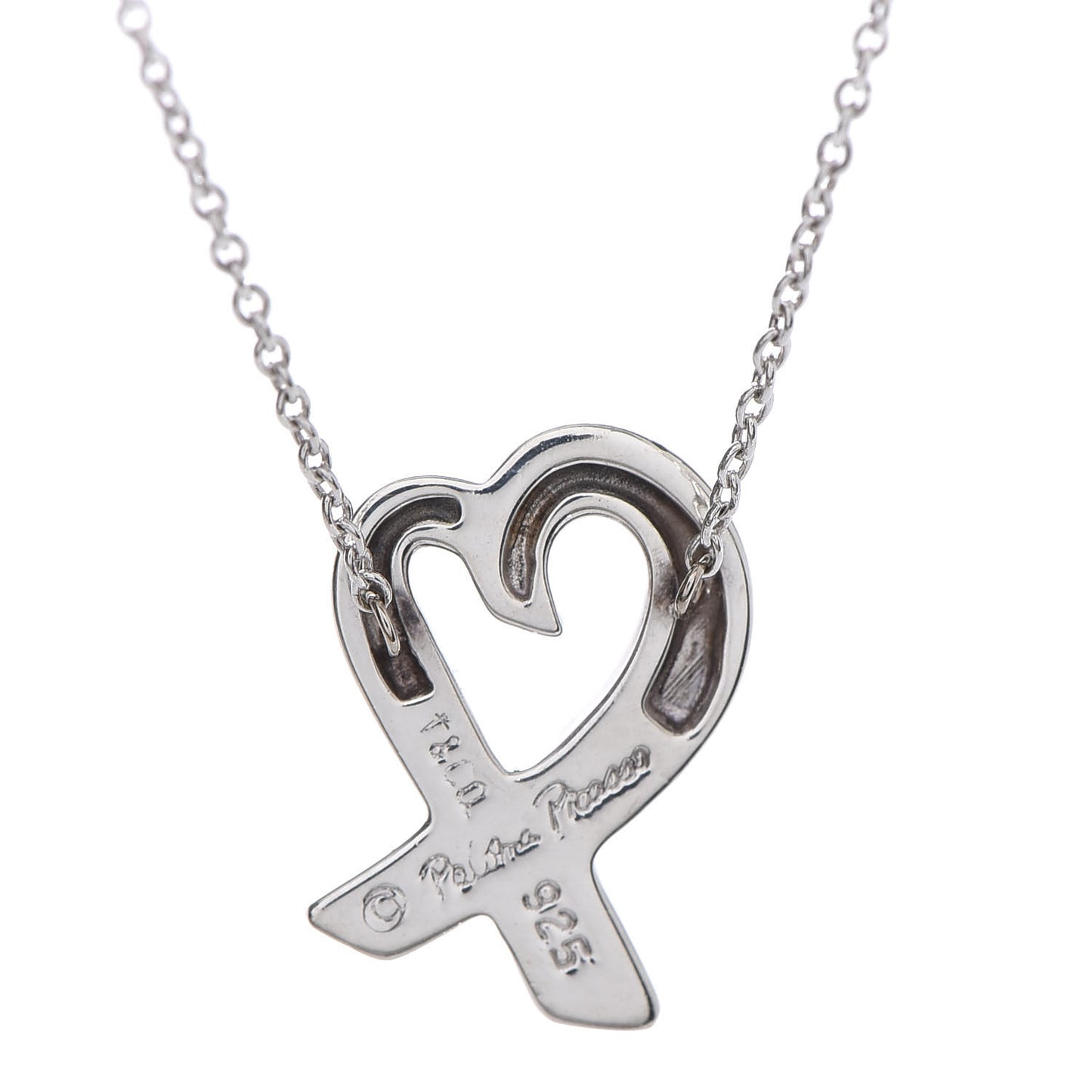 Sterling Silver Small Paloma Picasso Loving Heart Pendant Necklace