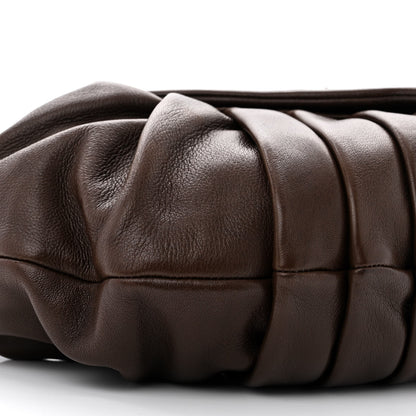 Chanel Lambskin Pleated CC Shoulder Bag Marron Fonce 9 of 10