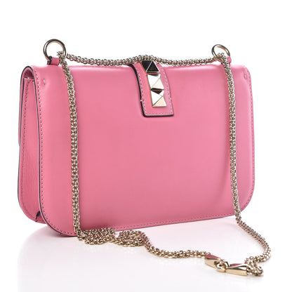 Valentino Garavani Vitello Medium Glam Lock Rockstud Flap Ninphea 3 of 9