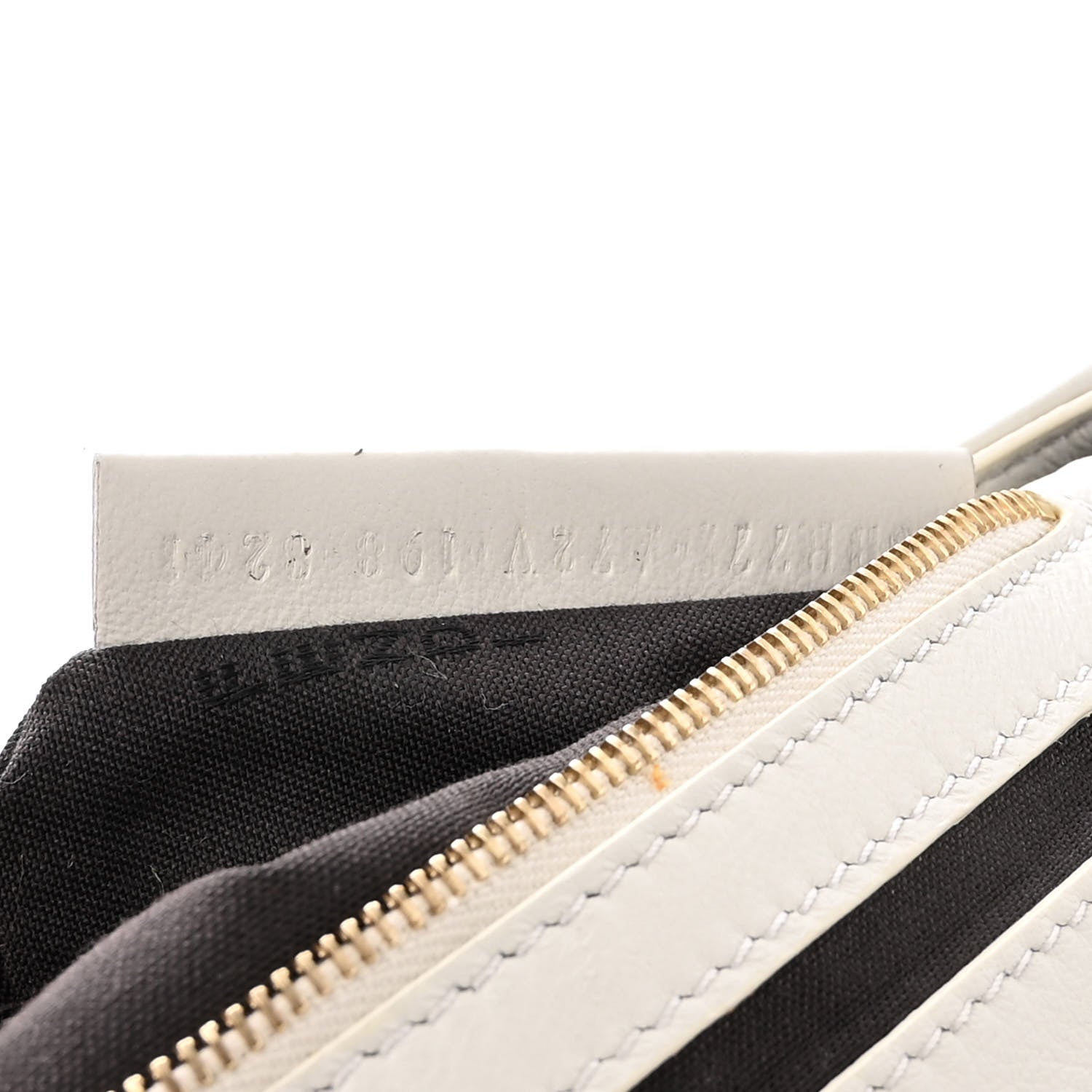 Fendi Nappa FF 1974 Embossed Large Baguette White 8 of 12