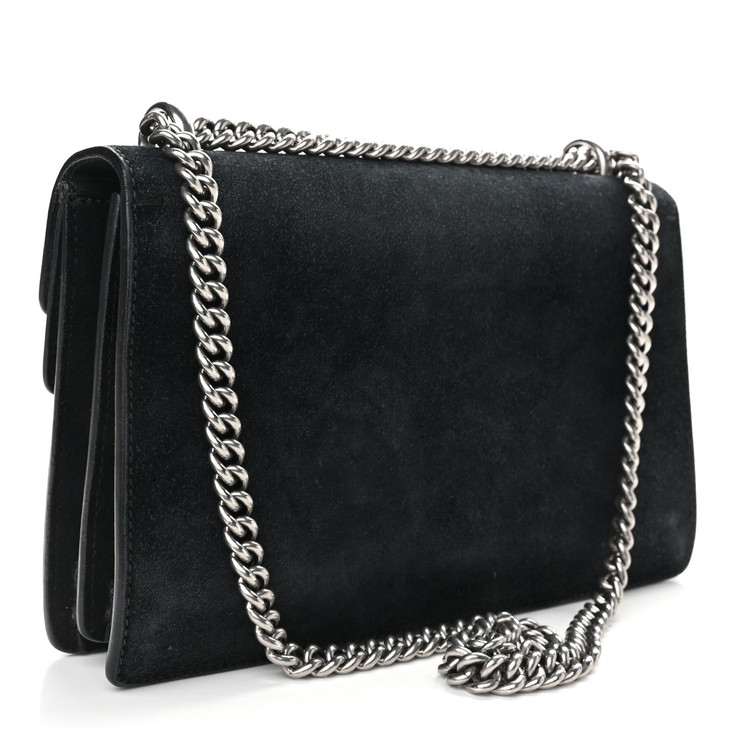 Gucci Suede Small Dionysus Shoulder Bag Black 3 of 12