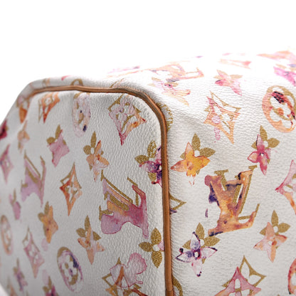 Louis Vuitton Watercolor Aquarelle Speedy 35 White 3 of 15