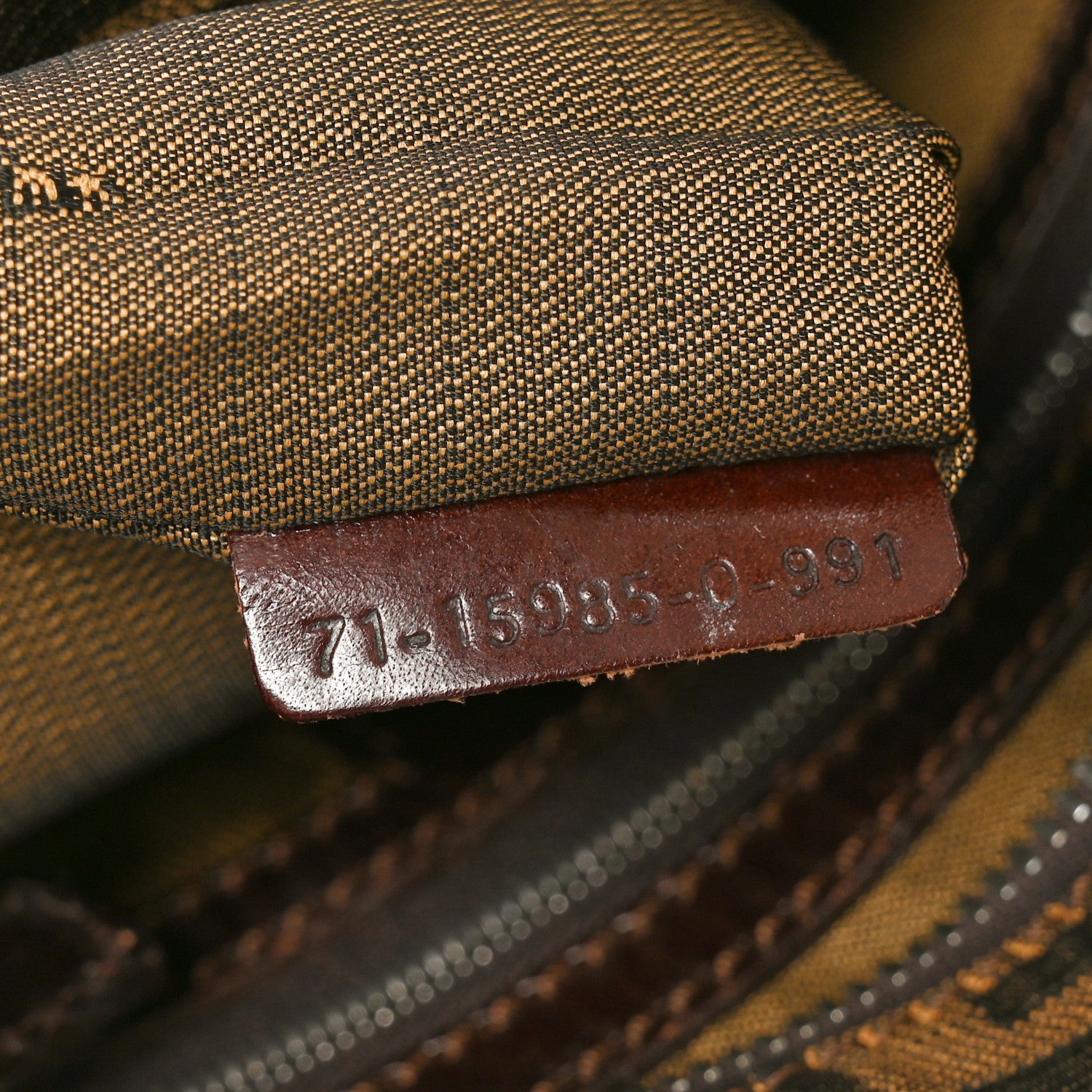 Fendi Zucca Shoulder Bag Tobacco 7 of 10