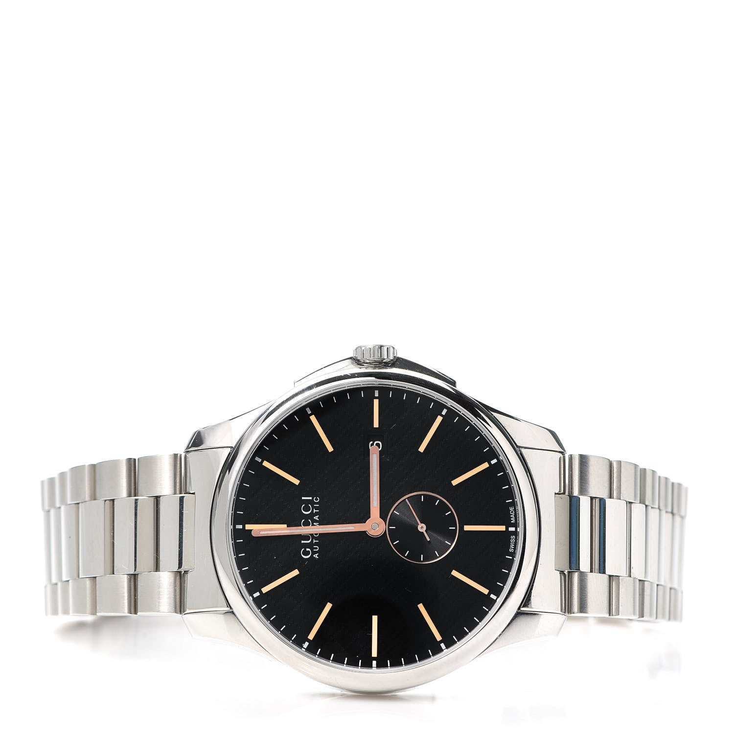 Gucci Stainless Steel 40mm G-Timeless Automatic Watch Black 2 of 6