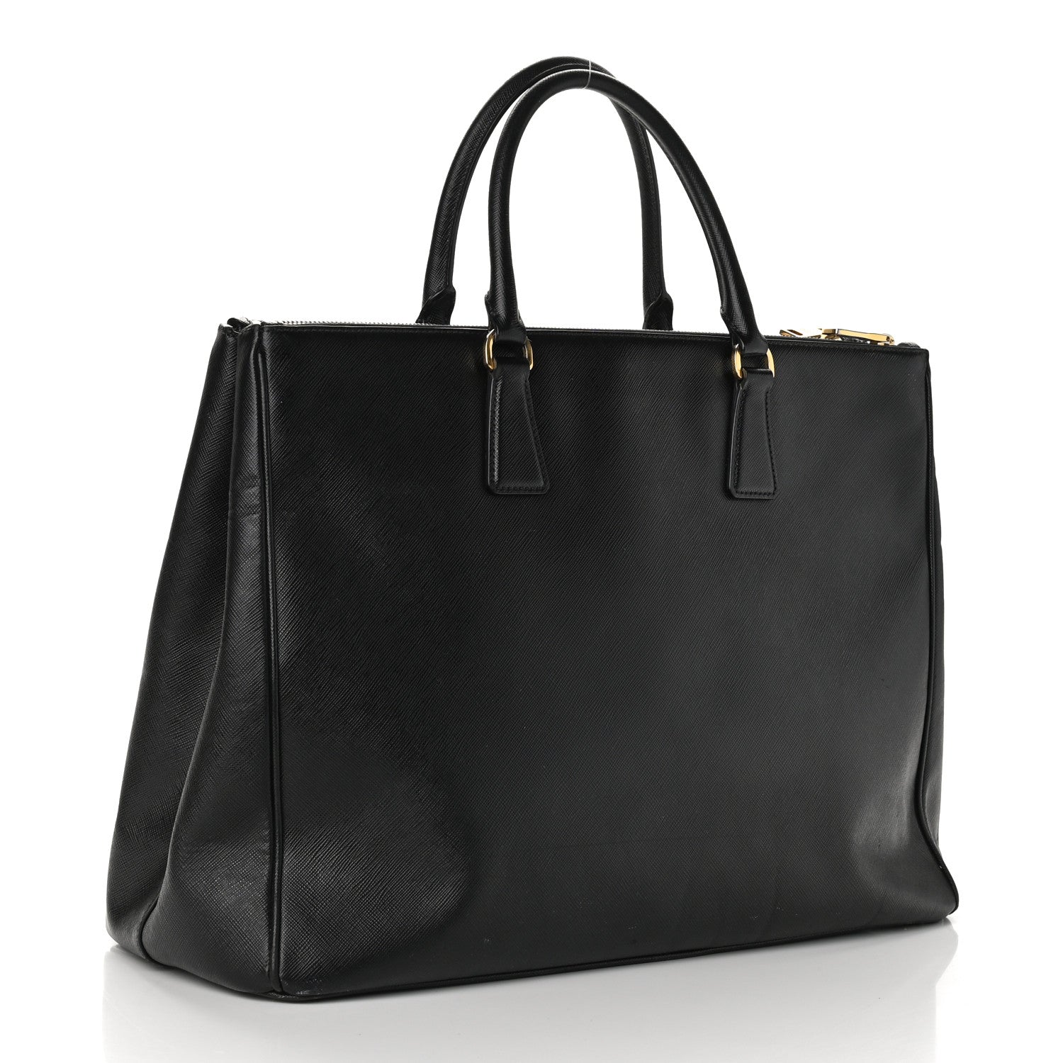 Prada Saffiano Lux Extra Large Galleria Double Zip Tote Black 2 of 12