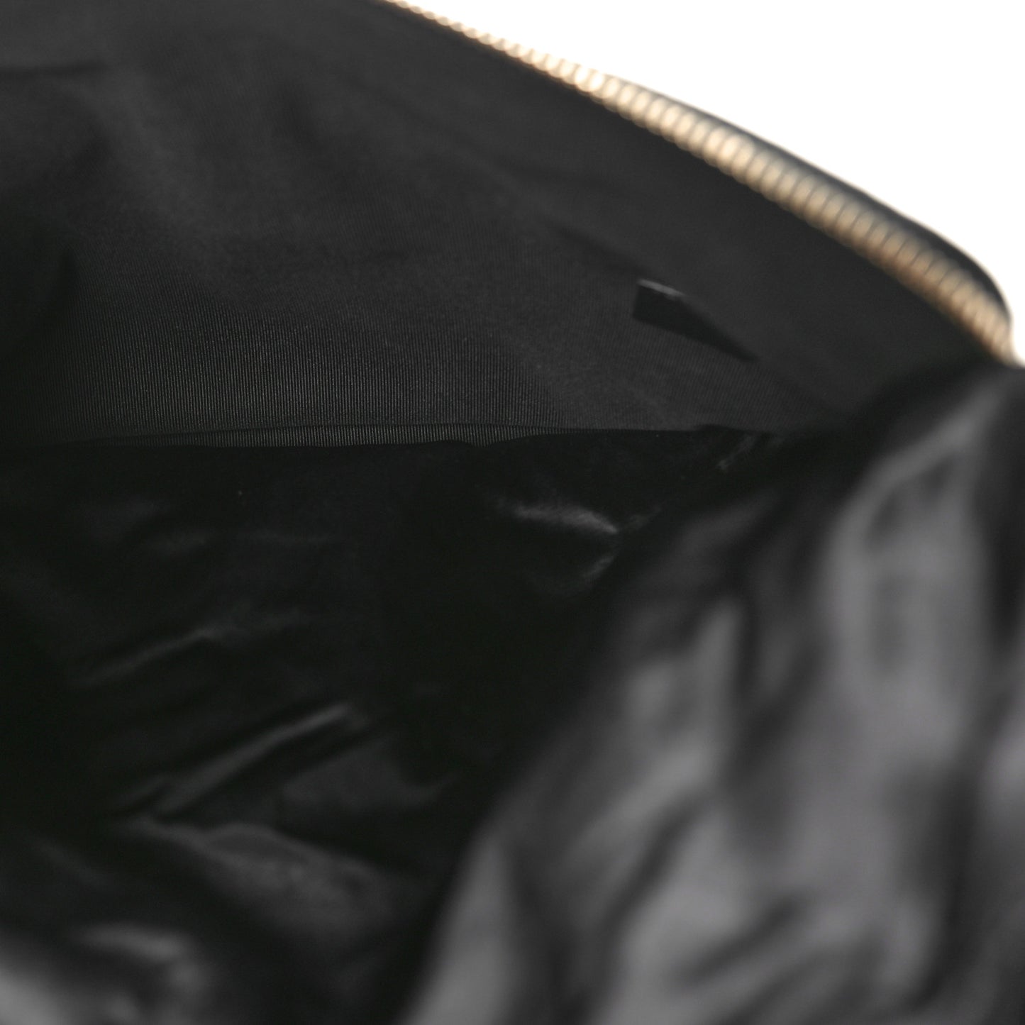 Nylon Grosgrain Large Lifestyle Pouch With Foldable Tote Black