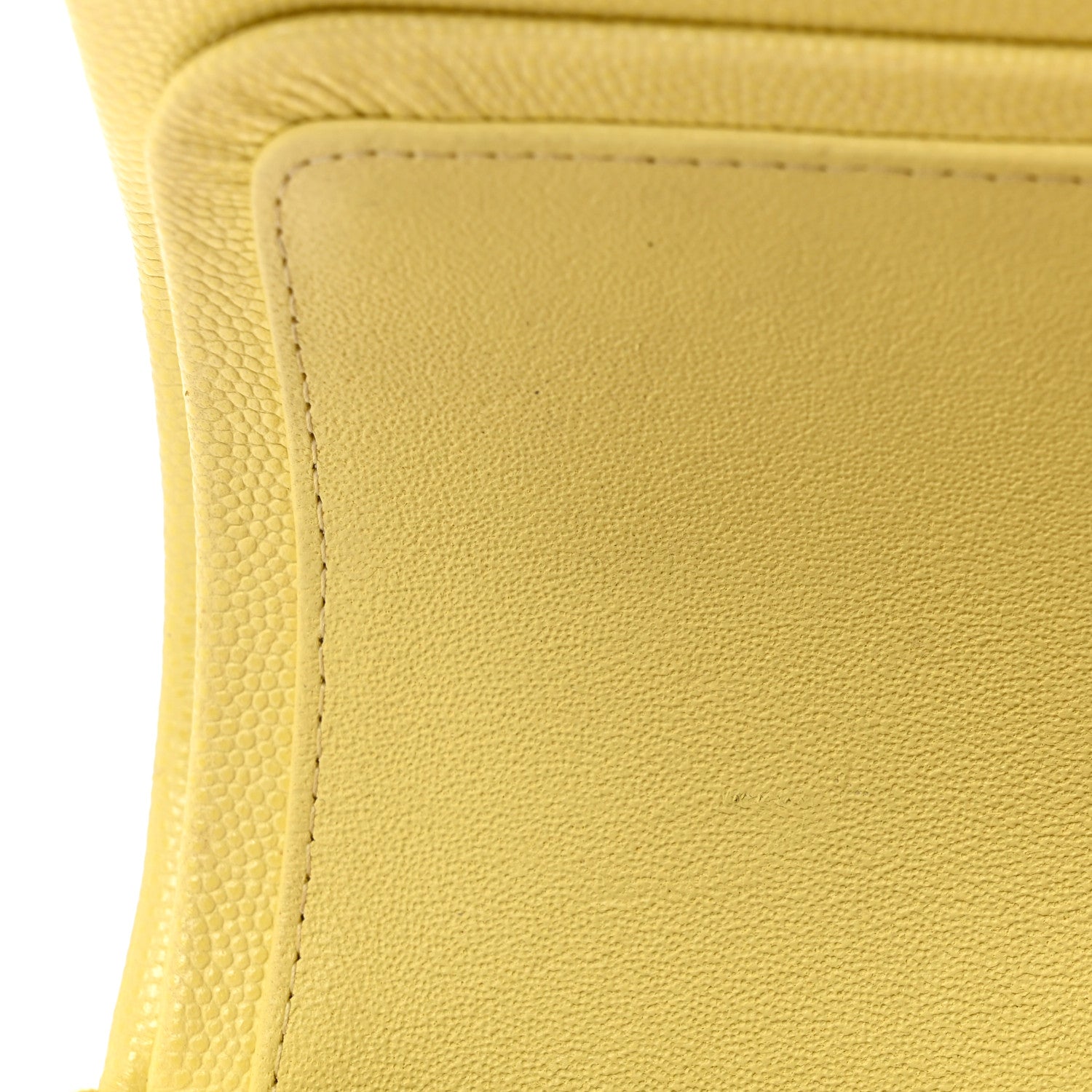 Chanel Caviar Quilted Small Double Flap Light Yellow 11 of 11