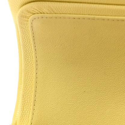Chanel Caviar Quilted Small Double Flap Light Yellow 11 of 11