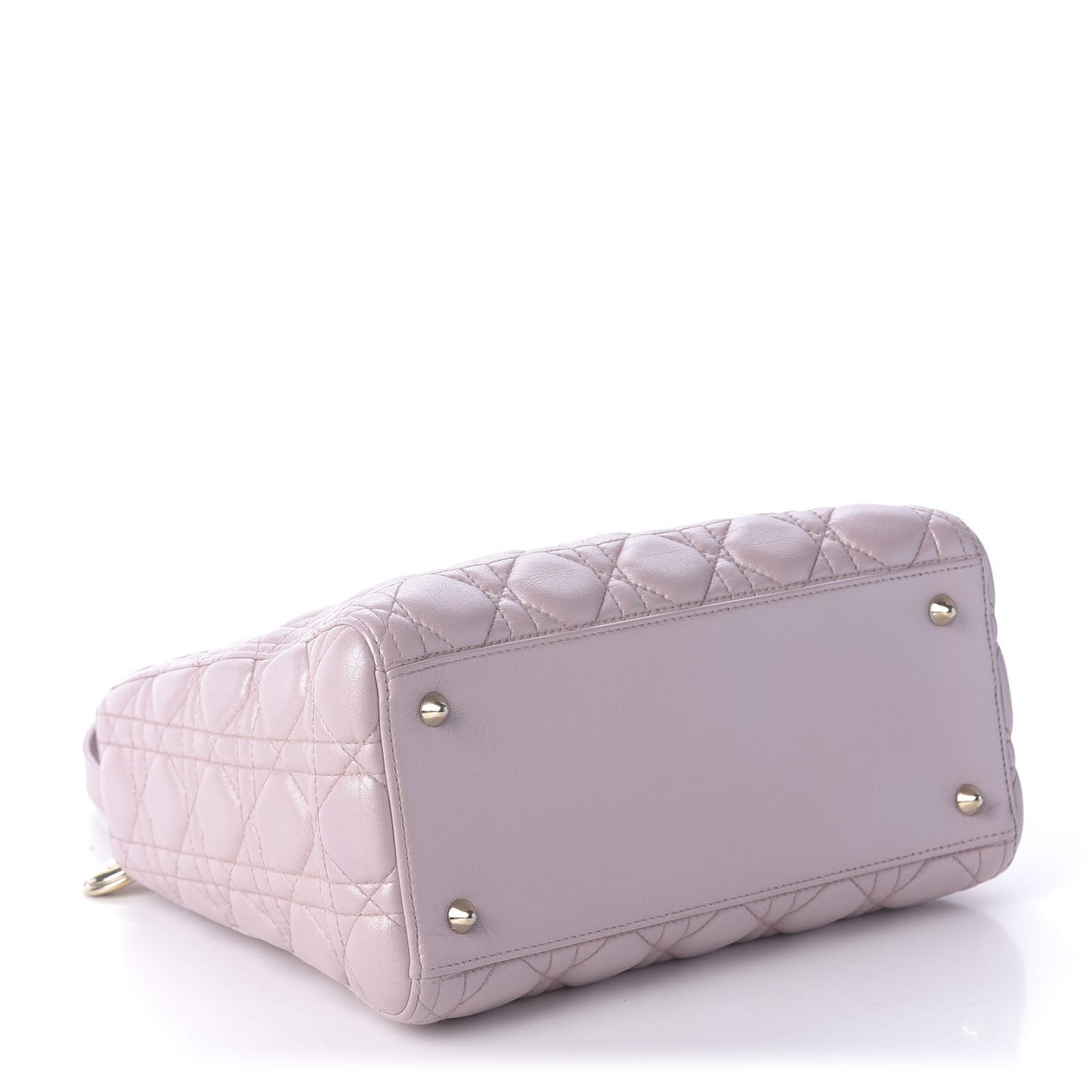 Pearly Lambskin Cannage Medium Lady Dior Lotus