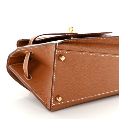 Hermes Epsom Kelly En Desordre Sellier 20 Gold 10 of 12