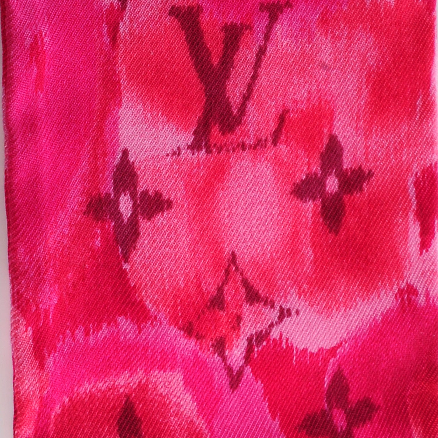 Louis Vuitton Silk Monogram Ikat Summer Bandeau Rose Indien 4 of 4