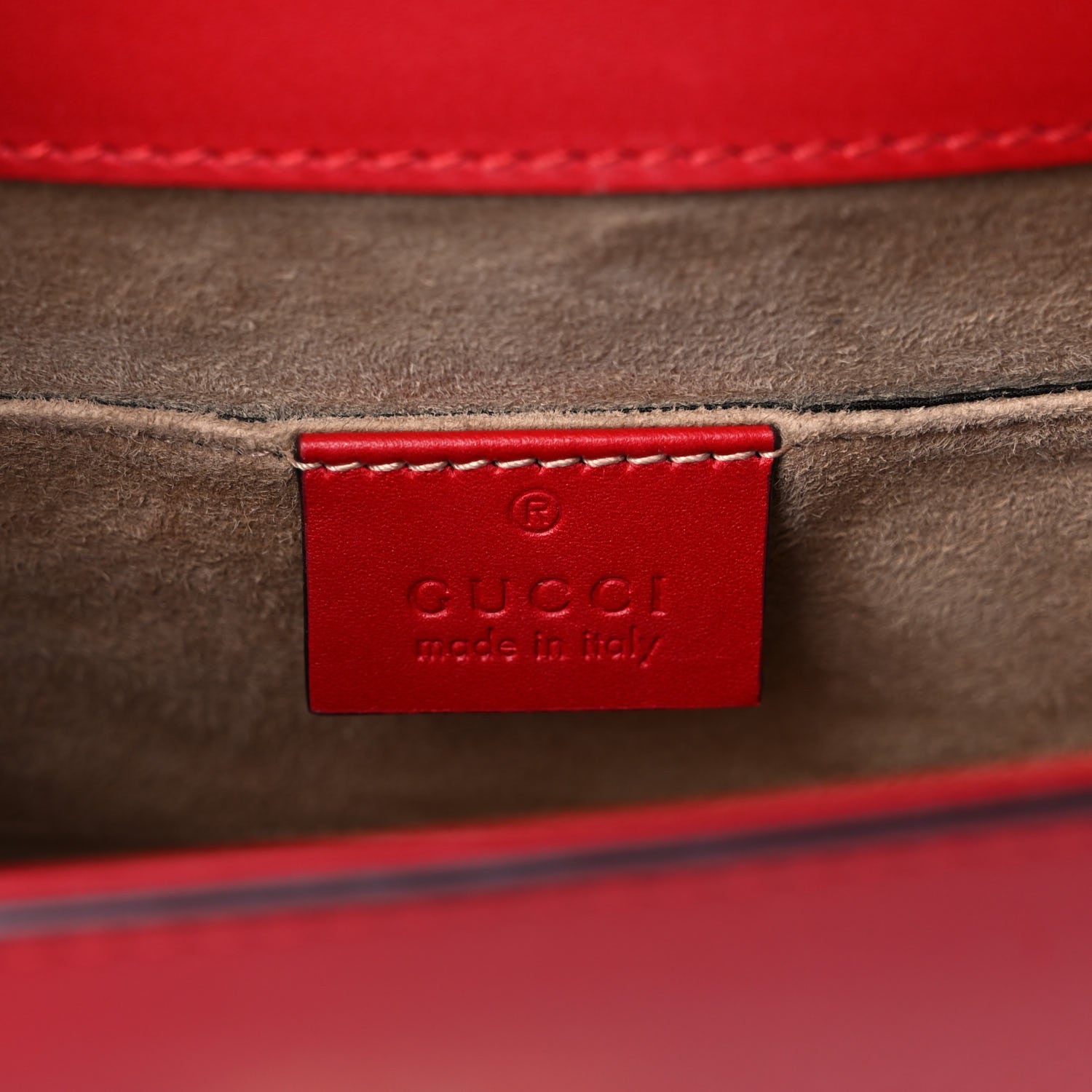 Gucci Calfskin Mini Sylvie Top Handle Bag Hibiscus Red 5 of 13